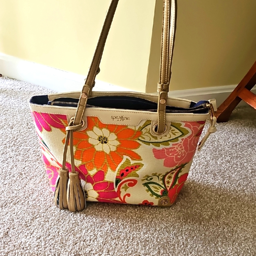 Spartina Summer Floral Bag